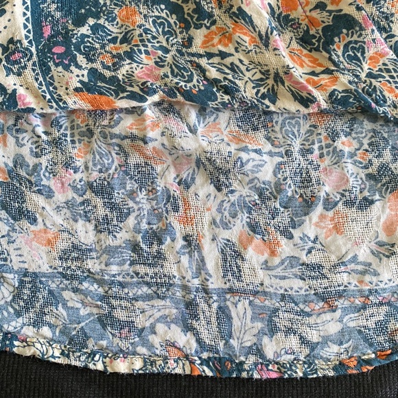 Maeve Anthropologie Gianna printed wrap top bohemian faux wrap floral print - Picture 8 of 16